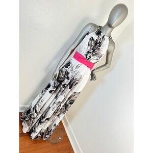 Eliza J | Dresses | Eliza J Floral Halter Chiffon Colorful Floral Maxi Dress  Womens 2 Stunning | Poshmark